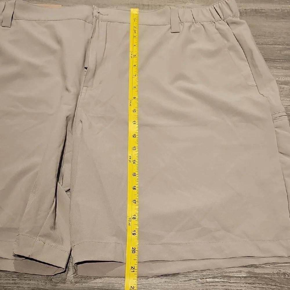Eddie Bauer Men's Khaki Flat Front Shorts